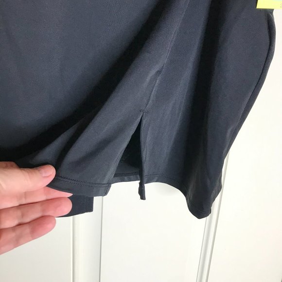 NWT Bal Harbour Women's Tummy Control Side Slit Swim Skirt Black ~ Size 2X - Picture 2 of 5